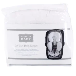 Hudson Baby Infant Unisex Car Seat Body Support Insert, Gray Gingham, One Size