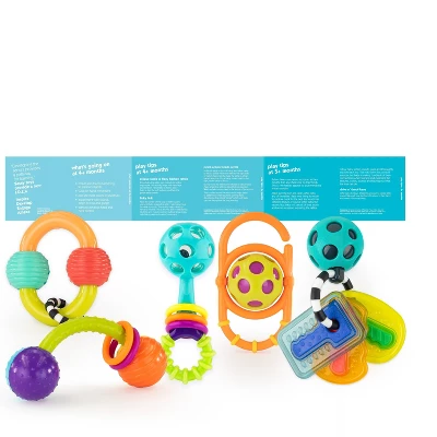 Sassy Toys Shake Rattle & Chew Gift Set - 5pc 1 Sassy Toys Shake Rattle & Chew Gift Set - 5pc