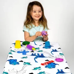 JumpOff Jo - Splat Mat - Waterproof And Washable, For Booster Seat, Tabletop, Carpet - Protection From Spills, Indoor-Outdoor - 51 X 51 -Chicco Kids Shop GUEST 05a231a2 47b3 4811 9667 7bce34b3a4d7