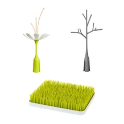 Boon Lawn Bottle Drying Rack - Twig Gray And Stem White