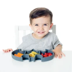 Bumkins DC Comics Batman Grip Dish - Gray -Chicco Kids Shop GUEST 09fa2981 70a0 45b9 83c5 18e67b3e0430