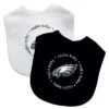 Baby Fanatic Officially Licensed Unisex Baby Bibs 2 Pack - NFL Philadelphia Eagles