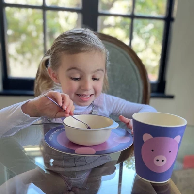 Red Rover 8oz 4pk Bamboo Kids' Animal Bowl Set 1 Red Rover 8oz 4pk Bamboo Kids' Animal Bowl Set