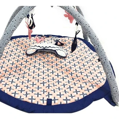 Bacati - Baby Activity Gyms & Playmats (Emma Coral/Navy) 2 Bacati - Baby Activity Gyms & Playmats (Emma Coral/Navy) - Image 2