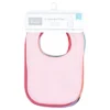 Hudson Baby Girls Drooler Bib With Waterproof Lining, Pink Mint, One Size