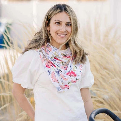 Bebe Au Lait Pure & Simple 5-in-1 Cover With 2 Nursing Pads - Floral Pop - 3ct 5 Bebe Au Lait Pure & Simple 5-in-1 Cover With 2 Nursing Pads - Floral Pop - 3ct - Image 5