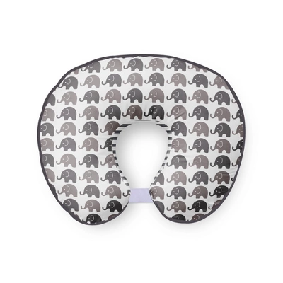 Bacati - 3 Pc Elephants Aqua Lime Gray Hugster Feeding & Infant Support Nursing Pillow With 2 Removable Zippered Covers 8 Bacati - 3 Pc Elephants Aqua Lime Gray Hugster Feeding & Infant Support Nursing Pillow With 2 Removable Zippered Covers - Image 8
