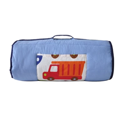 Bacati - Transportation Blue Toddler Nap Mat 1 Bacati - Transportation Blue Toddler Nap Mat