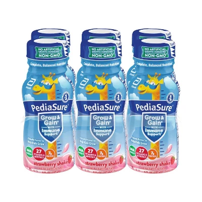PediaSure Grow Gain Strawberry Shake - 6pk/48 Fl Oz 4 PediaSure Grow Gain Strawberry Shake - 6pk/48 Fl Oz - Image 4