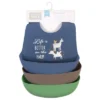 Hudson Baby Infant Boy Silicone Bibs, Tractor, One Size