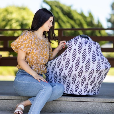 J.L. Childress 4-in-1 Multi-Use Cover Black Feathers 5 J.L. Childress 4-in-1 Multi-Use Cover Black Feathers - Image 5