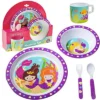Laptop Lunches 5 Pc Mealtime Feeding Set For Kids And Toddlers - Mermaid - Includes Plate, Bowl, Cup, Fork And Spoon Utensil Flatware