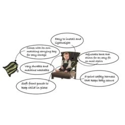 CozyBaby Portable Washable Cloth Travel Easy Seat High Chair W/ 1 Click Setup, Reinforced Harness, And Machine Washable Fabric, Charcoal Yellow 7 CozyBaby Portable Washable Cloth Travel Easy Seat High Chair W/ 1 Click Setup, Reinforced Harness, And Machine Washable Fabric, Charcoal Yellow -Chicco Kids Shop GUEST 23f61e20 9dc9 43f5 8f5e 779b22067c70