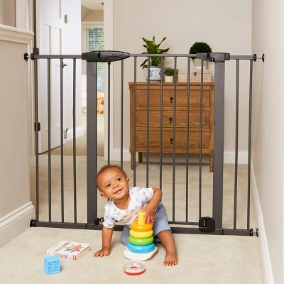 Toddleroo By North States Riverstone Extra Tall And Wide Baby Gate - Graphite - 29.75"-52" Wide 1 Toddleroo By North States Riverstone Extra Tall And Wide Baby Gate - Graphite - 29.75"-52" Wide