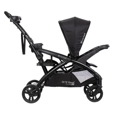Baby Trend Sit N' Stand Double 2.0 Stroller - Madrid Black 5 Baby Trend Sit N' Stand Double 2.0 Stroller - Madrid Black - Image 5