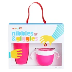 Munchkin Nibbles & Giggles Toddler Miracle Cup And Snack Catcher Feeding Gift Set - Pink - 10oz -Chicco Kids Shop GUEST 26e4bfc9 5c3c 4af9 9ddb bda4aaf8fafe