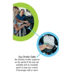 Cozy Cover CozyBaby Stroller Organizer Universal Insulated Storage Caddy Basket With 2 Insulated Cup Holder Carriers And Zippered Pouches, Black -Chicco Kids Shop GUEST 282f21b3 709c 49c3 a3a4 c15153b29ea3