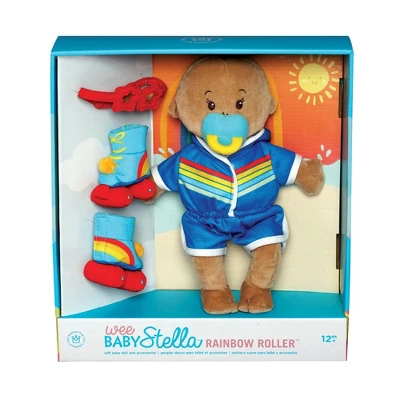 Manhattan Toy Wee Baby Stella Rainbow Roller 12" Baby Doll Set For Toddlers 12 Months And Up 2 Manhattan Toy Wee Baby Stella Rainbow Roller 12" Baby Doll Set For Toddlers 12 Months And Up - Image 2