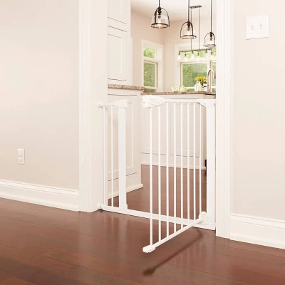 Toddleroo By North States Bright Choice Auto-Close Baby Gate - White - 29.75"-40.5" Wide 3 Toddleroo By North States Bright Choice Auto-Close Baby Gate - White - 29.75"-40.5" Wide - Image 3
