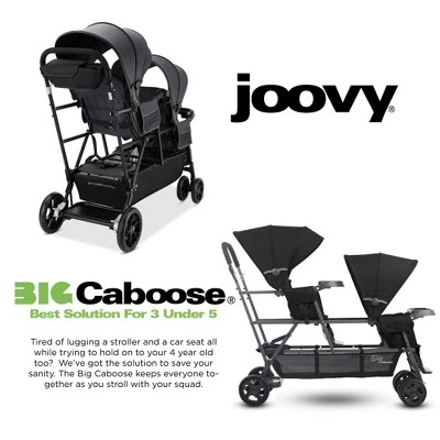 Joovy Big Caboose Triple Stroller, 2 Joovy Big Caboose Triple Stroller, - Image 2