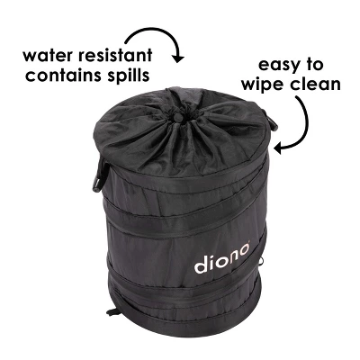 Diono Pop-up Trash Bin, Collapsible Car Trash Can, Leak Proof, Perfect For Keeping Car Clean, Black 5 Diono Pop-up Trash Bin, Collapsible Car Trash Can, Leak Proof, Perfect For Keeping Car Clean, Black - Image 5