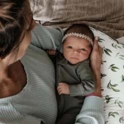 Boppy Organic Original Support Nursing Pillow Cover - Green Leaves -Chicco Kids Shop GUEST 2fbb69b4 14d4 4a10 a485 4b6c5009c2f4