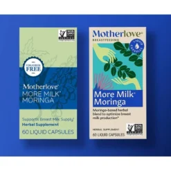 Motherlove More Milk Moringa Vegan Capsules - 60ct Non-GMO Capsules