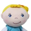 HABA Snug Up Edda - 10" Soft Doll With Fuzzy Blonde Hair And Embroidered Face