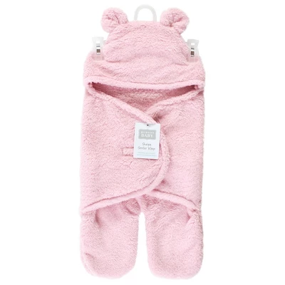 Hudson Baby Infant Girl Animal Faux Shearling Baby Outdoor Stroller Sack Wrap, Lt Pink, One Size 1 Hudson Baby Infant Girl Animal Faux Shearling Baby Outdoor Stroller Sack Wrap, Lt Pink, One Size