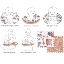 Bacati - 3 Pc Construction Hugster Feeding & Infant Support Nursing Pillow -Chicco Kids Shop GUEST 382c35d0 0167 4a4c a62d 898900cb549c