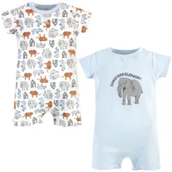 Touched By Nature Baby Organic Cotton Rompers 2pk, Endangered Elephant 7 Touched By Nature Baby Organic Cotton Rompers 2pk, Endangered Elephant -Chicco Kids Shop GUEST 38818621 45ee 4d79 a404 607eb95a065a