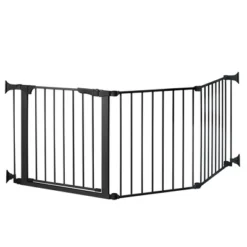 KidCo ConfigureGate 30 Inch Custom Fit Auto Close Baby Safety Gate With Magnetic Lock And Rotating Joints For Secure Attachment, Black