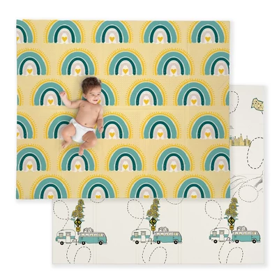 JumpOff Jo Foam Padded Play Mat, For Infants, Babies, Toddlers Play & Tummy Time, Foldable And Waterproof, Large, 70" X 59" 13 JumpOff Jo Foam Padded Play Mat, For Infants, Babies, Toddlers Play & Tummy Time, Foldable And Waterproof, Large, 70" X 59" - Image 13