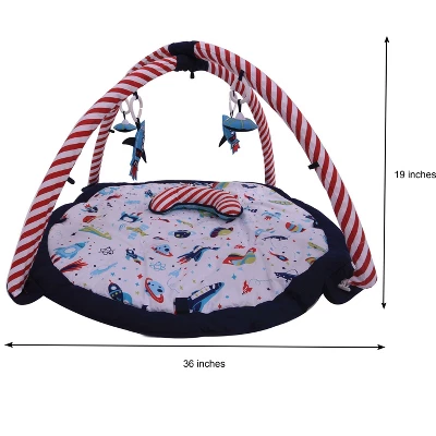 Bacati - Baby Activity Gyms & Playmats (Airspace Aqua/Red/Orange/Green/Navy) 5 Bacati - Baby Activity Gyms & Playmats (Airspace Aqua/Red/Orange/Green/Navy) - Image 5