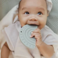 Pretty Please Teethers Rainbow & Rays Teether - Eucalyptus - 2oz