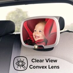 Diono Easy View Plus Baby Car Mirror With Light, For Rear Facing Infant With 360 Rotation, Silver -Chicco Kids Shop GUEST 44de5907 a034 4ca6 a9f1 3af1650c67ce