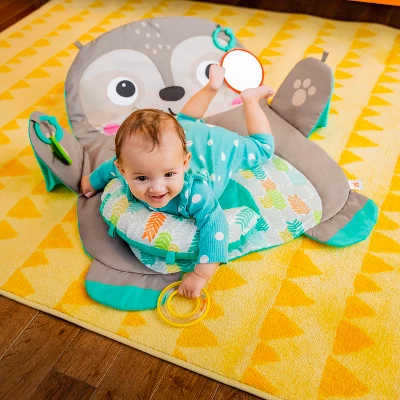 Bright Starts Tummy Time Prop And Playmat - Sloth 13 Bright Starts Tummy Time Prop And Playmat - Sloth - Image 13