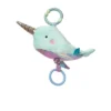 Manhattan Toy Under The Sea Narwhal Baby Teether & Travel Pull Toy