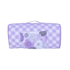 Bacati - Watercolors Floral Purple Gray Toddler Nap Mat