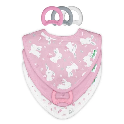 Green Sprouts Muslin Stay-dry Teether Bibs & Silicone First Teethers (6 Pack) 7 Green Sprouts Muslin Stay-dry Teether Bibs & Silicone First Teethers (6 Pack) - Image 7