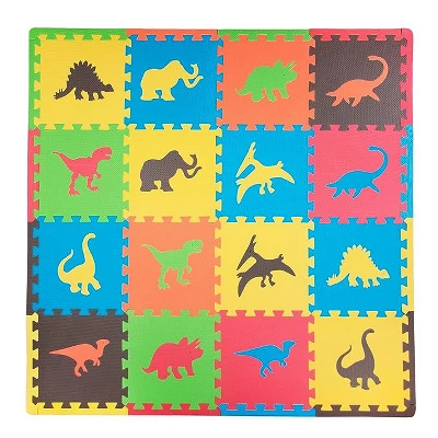 Tadpoles Dinosaur Foam Playmats For Kids |16 Interlocking Foam Mats | Total Floor Coverage 50 X 50 5 Tadpoles Dinosaur Foam Playmats For Kids |16 Interlocking Foam Mats | Total Floor Coverage 50 X 50 - Image 5