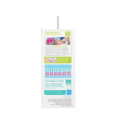 MAM Easy Start Anti-Colic Baby Bottles 2m+ - 9oz/3pk - Unisex 4 MAM Easy Start Anti-Colic Baby Bottles 2m+ - 9oz/3pk - Unisex - Image 4