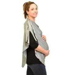 Bamboobies Chic Nursing Shawl - Heather Gray