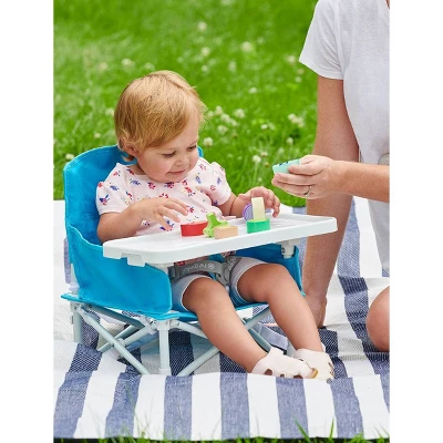 Regalo My Chair Portable Booster Car Seat - Aqua 2 Regalo My Chair Portable Booster Car Seat - Aqua - Image 2