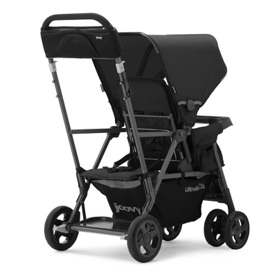 Joovy Caboose Too Ultralight Sit Stand Double Tandem Stroller - Black 2 Joovy Caboose Too Ultralight Sit Stand Double Tandem Stroller - Black - Image 2