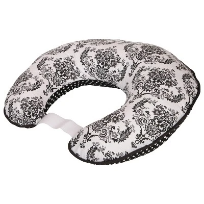 Bacati - 3 Pc Classic Damask Black Hugster Feeding & Infant Support Nursing Pillow 7 Bacati - 3 Pc Classic Damask Black Hugster Feeding & Infant Support Nursing Pillow - Image 7