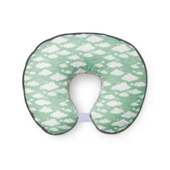 Bacati - 3 Pc Clouds In The City Mint Gray Hugster Feeding & Infant Support Nursing Pillow