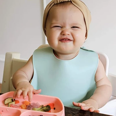 Simka Rose Silicone Baby Bibs 4 Simka Rose Silicone Baby Bibs - Image 4