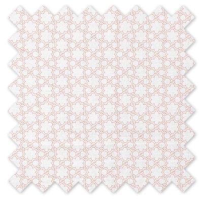 Bacati - Petals/Floral Muslin 4 Pc Set Of Bibs & Burp Cloths Set Coral 3 Bacati - Petals/Floral Muslin 4 Pc Set Of Bibs & Burp Cloths Set Coral - Image 3