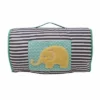 Bacati - Elephants Mint Yellow Gray Toddler Toddler Nap Mat